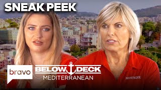 SNEAK PEEK Captain Sandy Gives Lily quotOne More Chancequot  Below Deck Mediterranean S8 E13  Bravo [upl. by Itsirc]