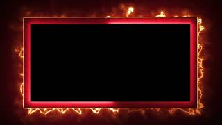 Glowing frame black screen  Neon light border  Frame template video background [upl. by Elka]