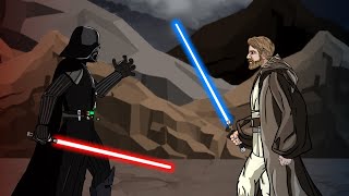 Darth Vader vs ObiWan Kenobi Animation Ep 1 [upl. by Manheim]