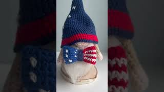 Fourth of July Gnomes Crochet Patterns amigurumi shortscrochet crochet [upl. by Midge]