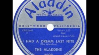 Aladdins  I Had A Dream Last Nite  Aladdin 3298  1955 [upl. by Atnoled]