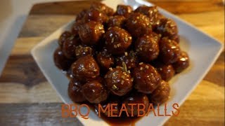 Grape Jelly Barbecue Meatballs  CROCKPOT RECPIES [upl. by Ailedua]