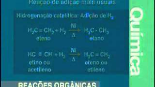 Série Vestibular Química  023  Reações Orgânicas [upl. by Gradeigh]