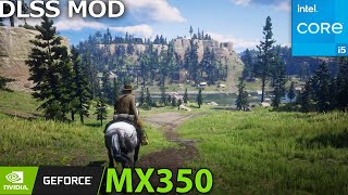 Red Dead Redemption 2 with DLSS \ Nvidia MX350  i510210U  16GB RAM \ Performance Testing [upl. by Eilsehc938]