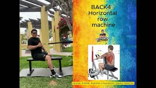 BACK4 Horizontal row machine [upl. by Alaikim659]