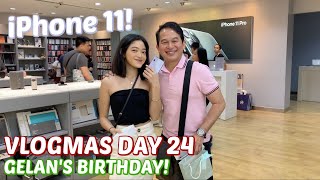 VLOGMAS DAY 24 GELANS BIRTHDAY BINILHAN SIYA NG IPHONE 11  Aulie Secerio [upl. by Rfinnej535]