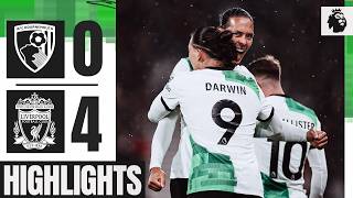 Darwin amp Diogo Double  Bournemouth 04 Liverpool  Highlights [upl. by Vitus]