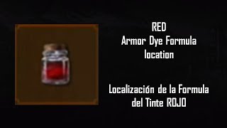 The Witcher 3 Blood amp Wine  Red armor dye location formula formula tinta roja [upl. by Wagoner]