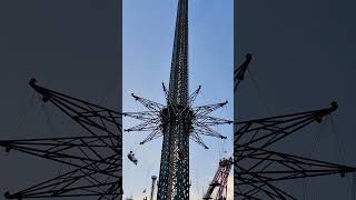 Prater Tower Thrilling Ride at Prater Park Vienna [upl. by Aneehsyt48]