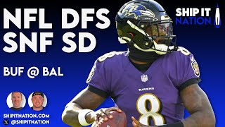 NFL Week 4 SNF Showdown  Bills  Ravens  DraftKings DFS Picks Plays amp Process [upl. by Oicneconi765]