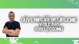 GEÇERLİKGÜVENİRLİKGÜVENİRLİĞİ BELİRLEME YOLLARI SORU ÇÖZÜMÜ10 [upl. by Keryt]