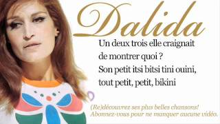 Dalida  Itsi bitsi petit bikini  Paroles Lyrics [upl. by Pearson923]