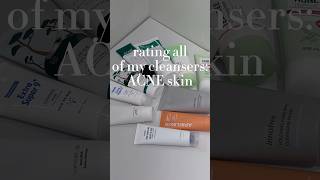 rating all of my cleansers ACNE skin [upl. by Huey125]