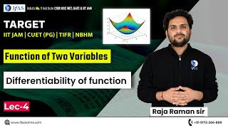 Differentiability of function in Function of two variables  L4  IIT JAM [upl. by Whiteley]