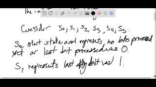 Construct a finitestate machine that determines whether the input string read so far ends in at le… [upl. by Portugal795]