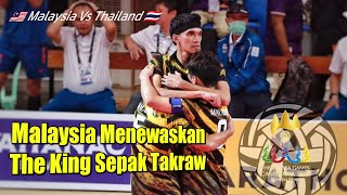 Malaysia Menewaskan The KING Sepak Takraw Thailand  SEA Games Kamboja [upl. by Lamarre]