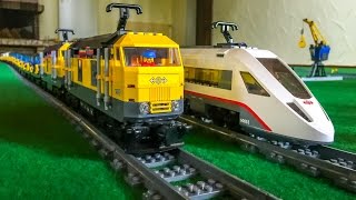 LEGO® Train ACTION Amazing long Lego Trains [upl. by Alian]