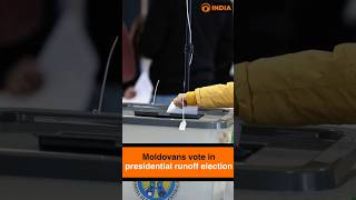 Moldovans vote in presidential runoff election [upl. by Pelag209]