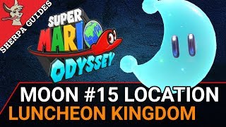 Luncheon Kingdom Moon 15 Golden Turnip Recipe 1 Location  Super Mario Odyssey [upl. by Nibot]