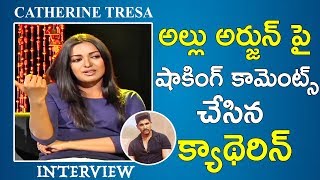 Catherine Tresa Shocking Comments on Allu Arjun  Catherine Tresa Exclusive Interview  E3 Talkies [upl. by Atirec392]