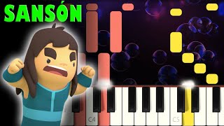 Pequeños Héroes  Sansón  Piano Cover  Tutorial  Karaoke [upl. by Haimarej]