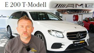 MERCEDES E 200 TMODELL  AMGLINE  SPORTSTYLE  19 ZOLL  34990 EURO [upl. by Einahc]