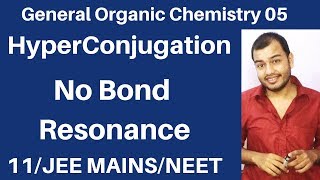 Organic Chemistry  GOC 05  Hyperconjugation Effect in Carbocation  Free Radical JEE MAINSNEET [upl. by Lienet]