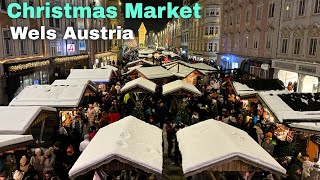 Wels Christmas Market 🇦🇹 Christmas Markets in Wels Austria [upl. by Hort]