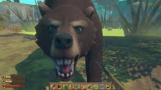 Baisser le pontlevis du relai 4  Lets play Raft 30 [upl. by Martinson962]