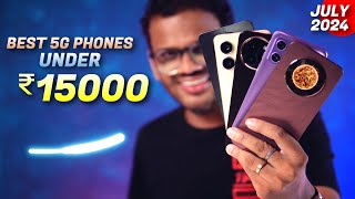 TOP 5 Best 5G Phones Under 15000 in JULY 2024 l Best Mobile Under 15000 [upl. by Murvyn151]