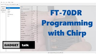 FT70DR Programming with CHIRP [upl. by Leksehc510]