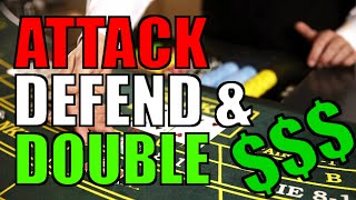 GREATEST Betting System EVER  quotAttack Defend amp DOUBLEquot Baccarat Strategy [upl. by Sukin]