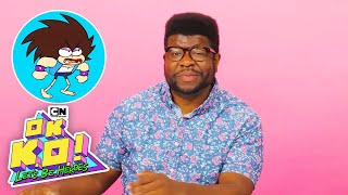 Challenge Drawing TKO Blindfolded  LET’S CREATE  OK KO Lets Be Heroes  Cartoon Network [upl. by Naivad736]