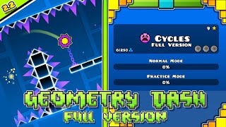 Cycles Full Version All secret Coins  Geometry Dash Full Version  By Traso56 [upl. by Liebermann]