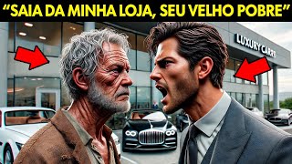 VENDEDOR DE CARROS DE LUXO HUMILHA HOMEM HUMILDE QUANDO O HOMEM VOLTOU À LOJA O VENDEDOR FICOU [upl. by Tebor750]