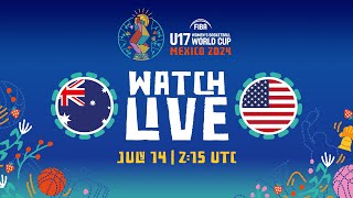 Group Phase  Australia v USA  Full Basketball Game  FIBA U17 Womens Basketball World Cup 2024 [upl. by Pegeen]