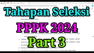 Tahapan Seleksi PPPK 2024  Wilayah Pemerintah Kota Surabaya  Part 3 [upl. by Perkoff]