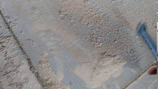 Garage Floor Concrete Delamination [upl. by Eicyaj]