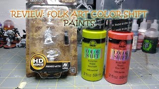 Review Folk Art Colorshift Paint [upl. by Ludlow]