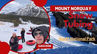 Mount Norquay Snow Tubing The longest Snow Tubing Park in Alberta 4K [upl. by Kaden]