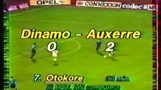 1989 August 23 Dinamo Zagreb Yugoslavia 1 Auxerre France 3 UEFA Cup [upl. by Alocin619]