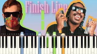 Finish Line  Elton John amp Stevie Wonder original piano [upl. by Anitniuq]