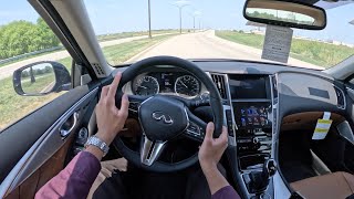 2024 INFINITI Q50 Luxe  POV Driving Impressions [upl. by Lehcar481]