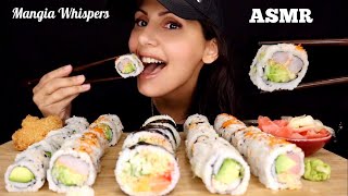 ASMR  EATING SUSHI MUKBANG WHIPSER  MANGIA WHISPERS 먹방 [upl. by Sheila]