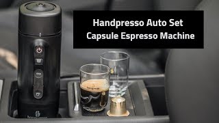 Handpresso Auto Set Capsule Espresso Machine [upl. by Nomelc]