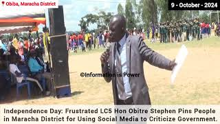 Frustrated LC5 Hon Obitre Stephen Pins People in Maracha for Using Social Media to Criticize Leaders [upl. by Rubin]