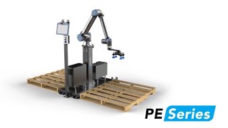 Robotiq Palletizing Solution  PE series  Easy automation of your palletizing applications [upl. by Namhcan]