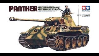 Tamiyas older Panther Ausf A kit in 135 kit review [upl. by Harwilll]