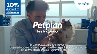 Cat Insurance amp Care TV Ad Jan 2024 10s  Petplan [upl. by Atinaj]