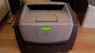 Lexmark e350d wydruk w trybie dwustronnym dupleks [upl. by Nodnek361]